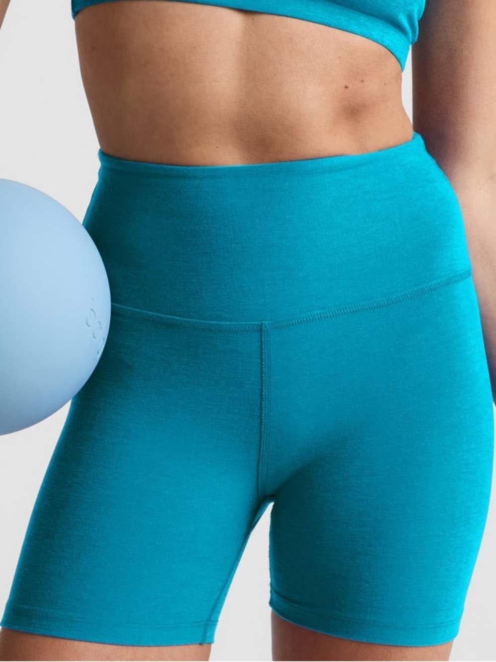 NOBULL Women's Bright Teal High-Rise Bike Shorts size medium